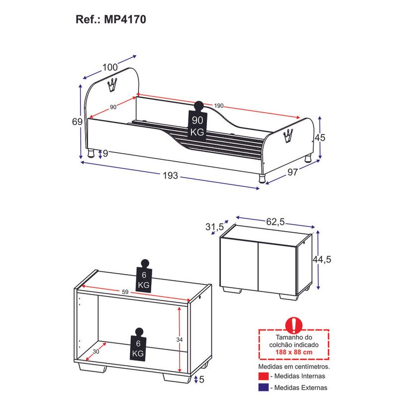 cama-solteiro-com-mesa-de-cabeceira-2-portas-multimoveis-mp4170-branca