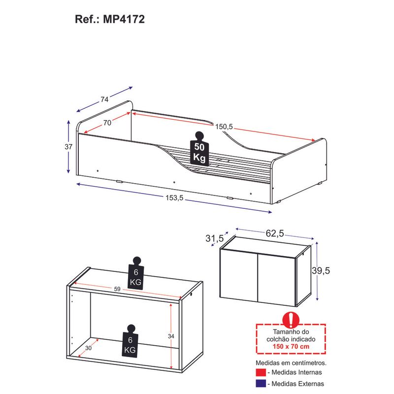 minicama-montessoriana-para-colchao-70-x-150cm-com-mesa-de-cabeceira-multimoveis-mp4172-branca