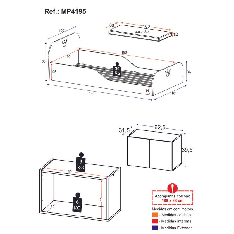 cama-infantil-montessoriana-com-colchao-incluso-e-mesa-de-cabeceira-2-portas-multimoveis-mp4195-branca