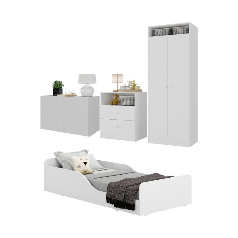 quarto-infantil-completo-c-minicama-e-mesa-cabeceira-multimoveis-mp4204-branco