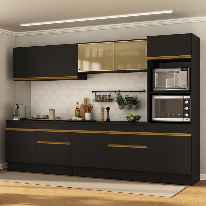 armario-de-cozinha-completa-5-pecas-com-rodape-mp2175-made-multimoveis-preto-dourado