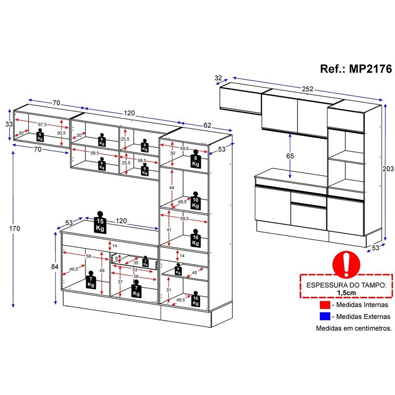 armario-de-cozinha-compacta-4-pecas-com-rodape-mp2176-made-multimoveis-preto-dourado