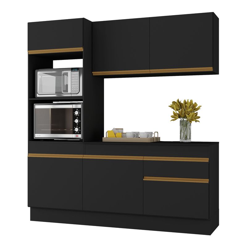 armario-de-cozinha-compacta-3-pecas-com-rodape-mp2177-made-multimoveis-preto-dourado