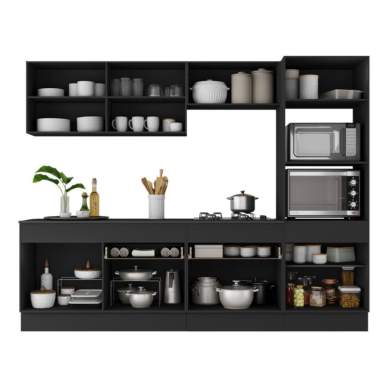 armario-de-cozinha-completa-5-pecas-com-rodape-mp2180-made-multimoveis-preto-dourado