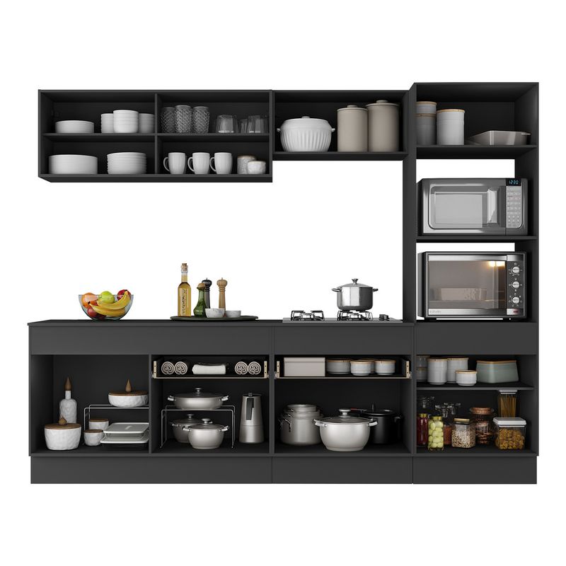 armario-de-cozinha-completa-5-pecas-com-rodape-mp2181-made-multimoveis-preto-dourado