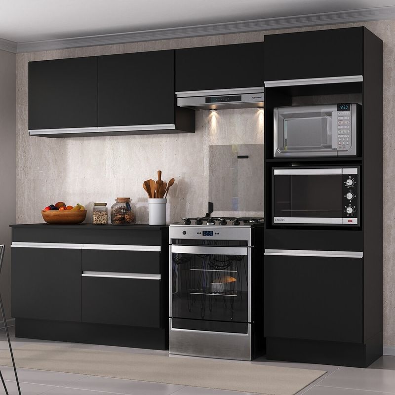 armario-de-cozinha-compacta-4-pecas-com-rodape-mp2193-made-multimoveis-preto-branco