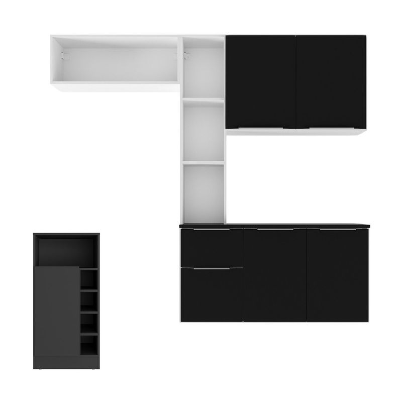 armario-de-cozinha-compacta-com-bancada-americana-Sofia-multimoveis-mp2196-branco-preto