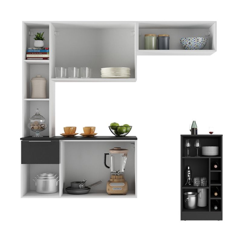 armario-de-cozinha-com-mesa-gourmet-Sofia-multimoveis-mp2197-branco-preto