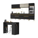 armario-de-cozinha-completa-com-bancada-americana-veneza-multimoveis-mp2199-preto-dourado