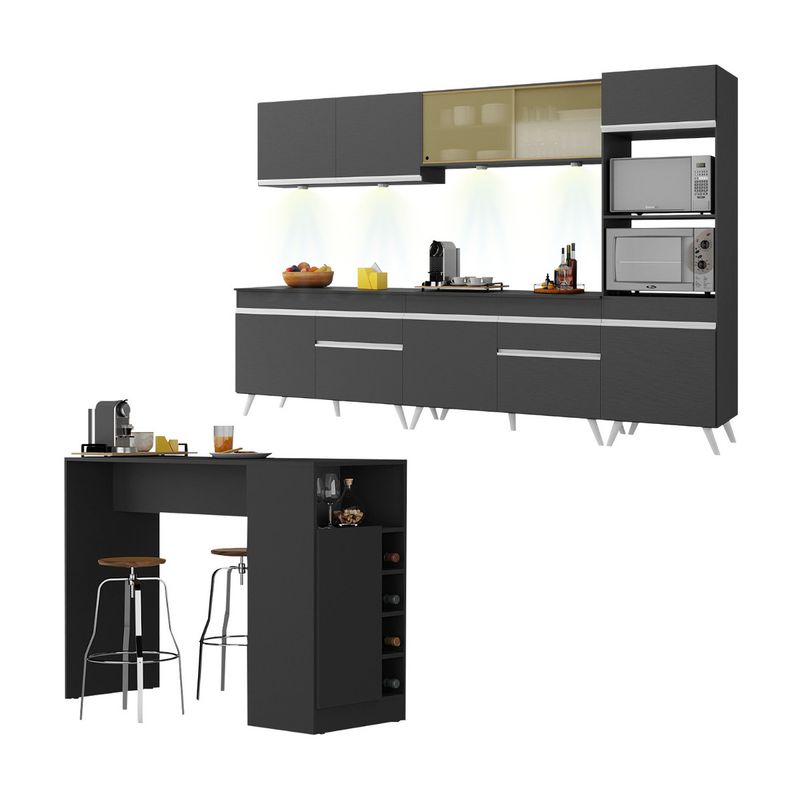 armario-de-cozinha-completa-com-bancada-americana-veneza-multimoveis-mp2199-preto-branco