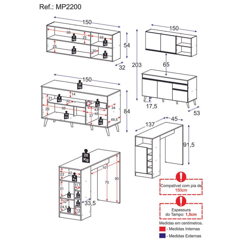 armario-de-cozinha-compacta-com-bancada-americana-veneza-multimoveis-mp2200-preto-dourado