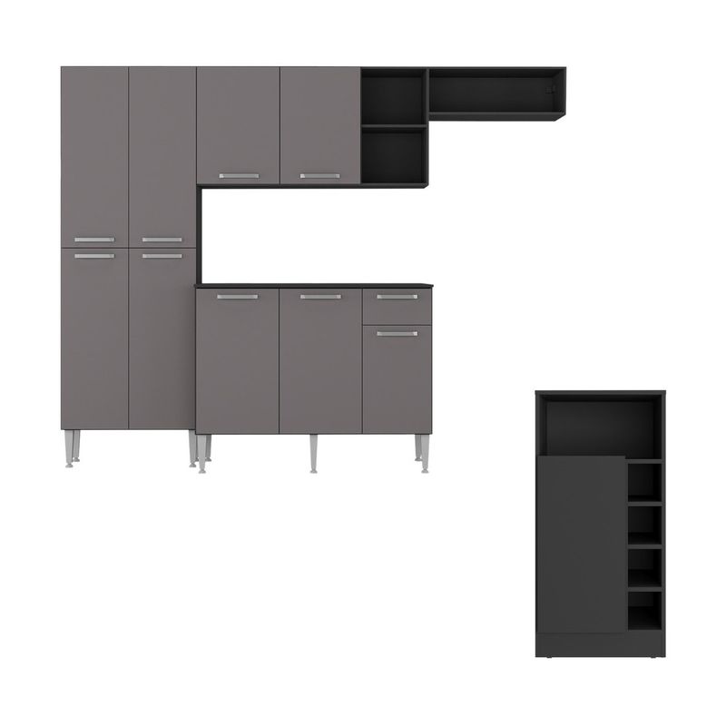 armario-de-cozinha-compacta-com-bancada-americana-pequim-multimoveis-mp2204-preto-lacca-fume