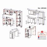 armario-de-cozinha-com-mesa-gourmet-pequim-multimoveis-mp2205-preto