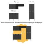 armario-de-cozinha-com-mesa-gourmet-pequim-multimoveis-mp2205-preto