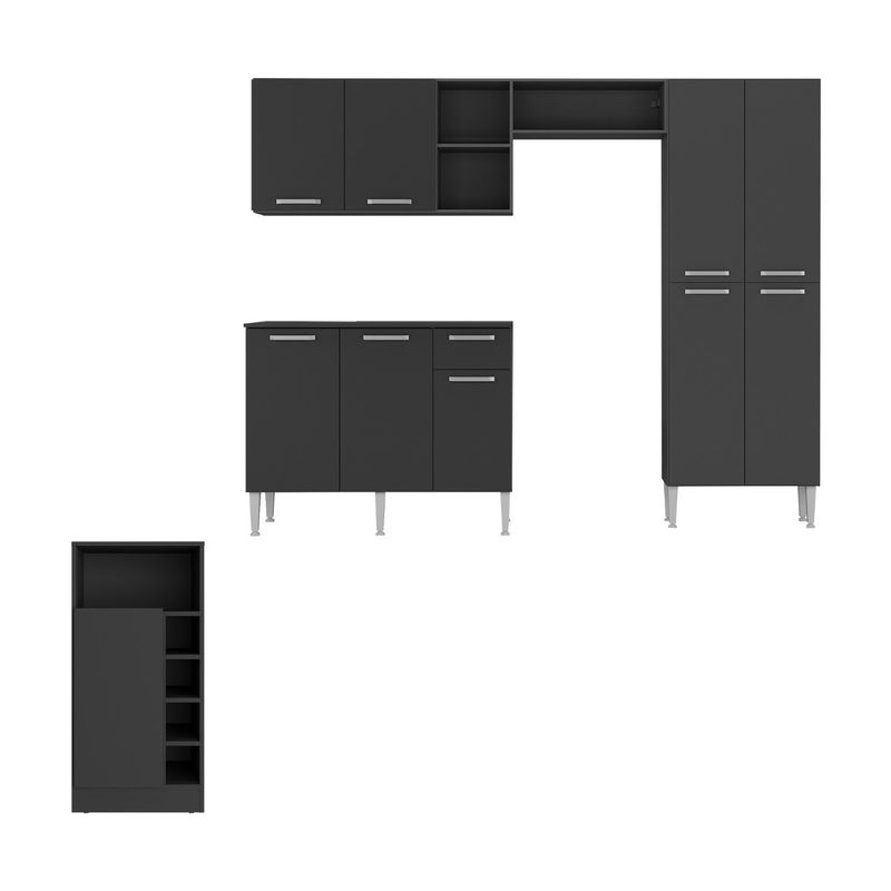 armario-de-cozinha-com-mesa-gourmet-pequim-multimoveis-mp2205-preto