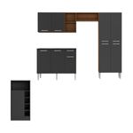 armario-de-cozinha-com-mesa-gourmet-pequim-multimoveis-mp2205-carvalho-avela-preto