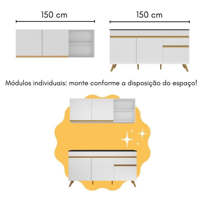 armario-de-cozinha-compacta-com-mesa-gourmet-veneza-multimoveis-mp2201-branco-dourado