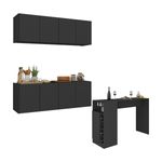 armario-de-cozinha-com-bancada-americana-mesa-gourmet-multimoveis-mp2202-preto