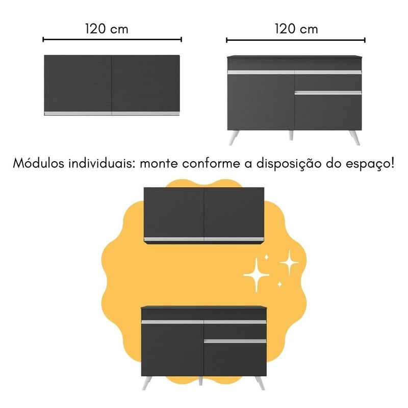 cozinha-compacta-com-bancada-americana-1-porta-veneza-multimoveis-mp2207-preto-branco