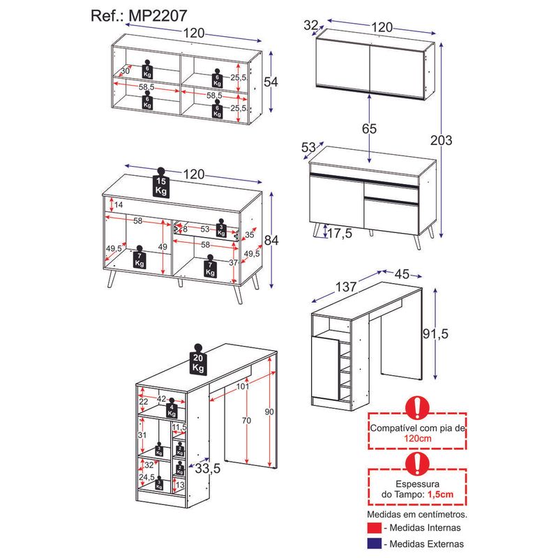 cozinha-compacta-com-bancada-americana-1-porta-veneza-multimoveis-mp2207-branco-preto