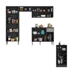 armario-de-cozinha-com-bancada-americana-Xangai-multimoveis-mp2203-preto-grafite