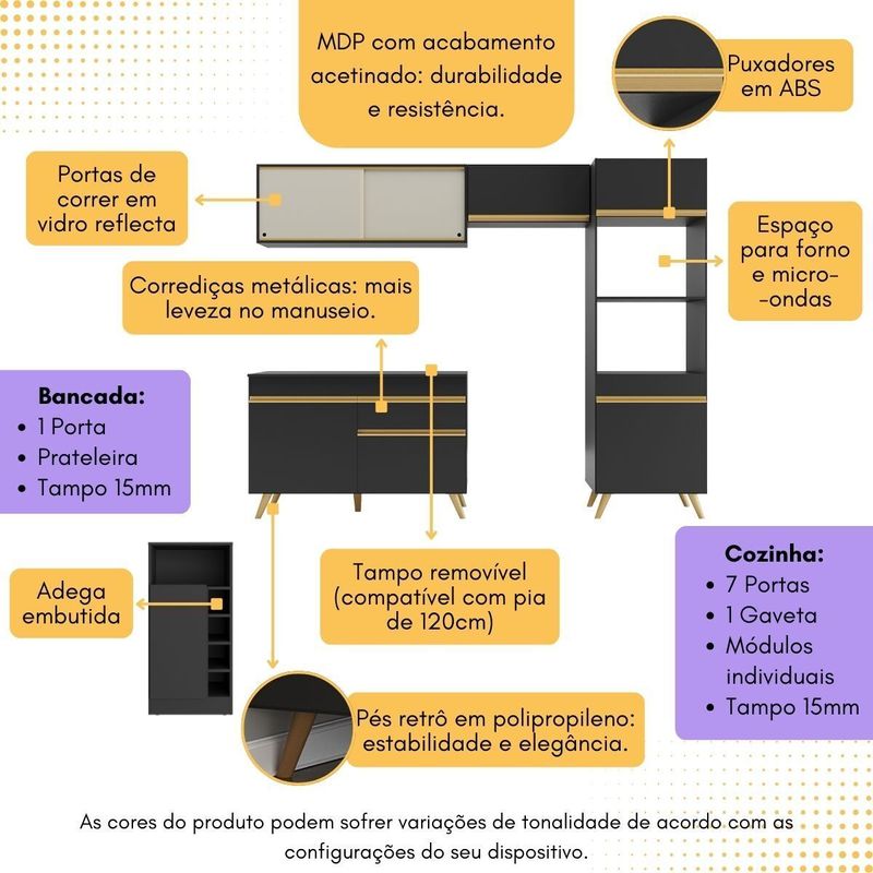 armario-de-cozinha-modulado-com-bancada-americana-multimoveis-mp2209-preto-dourado