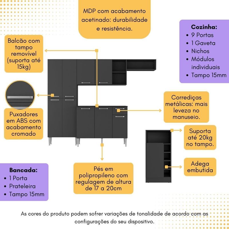 armario-de-cozinha-compacta-com-bancada-americana-pequim-multimoveis-mp2204-preto