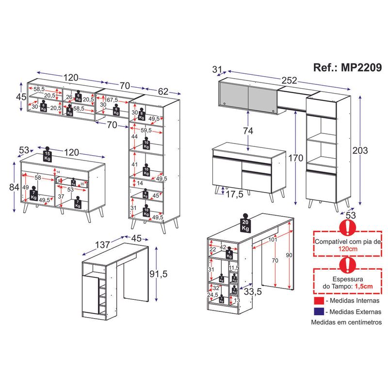 armario-de-cozinha-modulado-com-bancada-americana-multimoveis-mp2209-preto-dourado