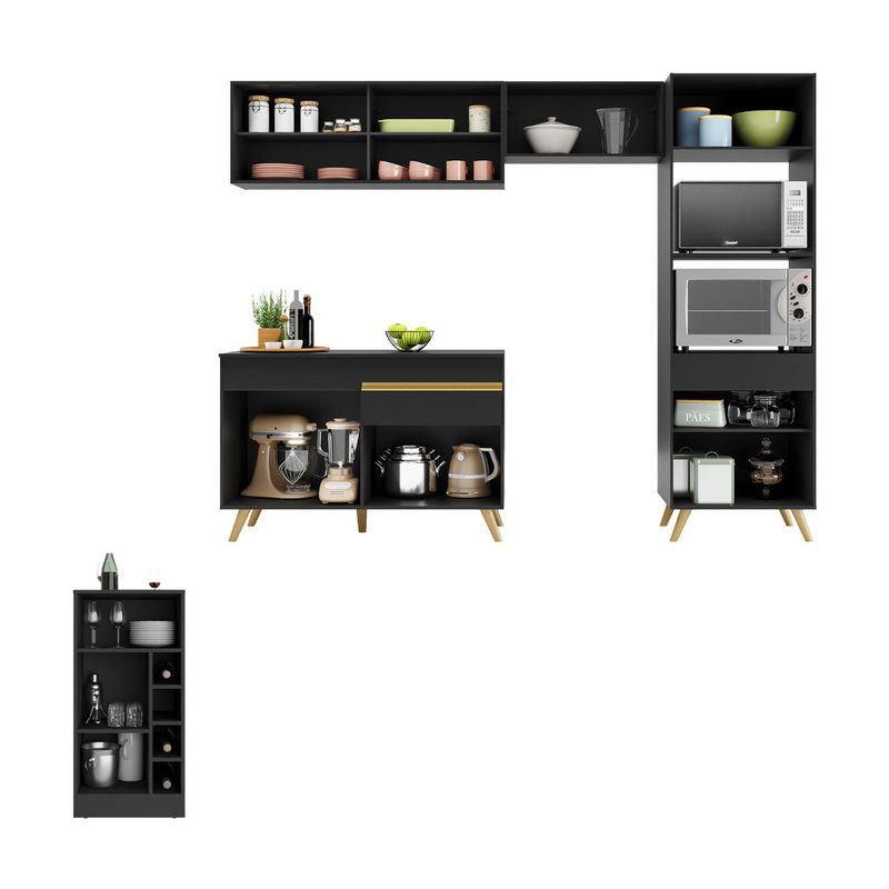 armario-de-cozinha-modulado-com-bancada-americana-multimoveis-mp2209-preto-dourado