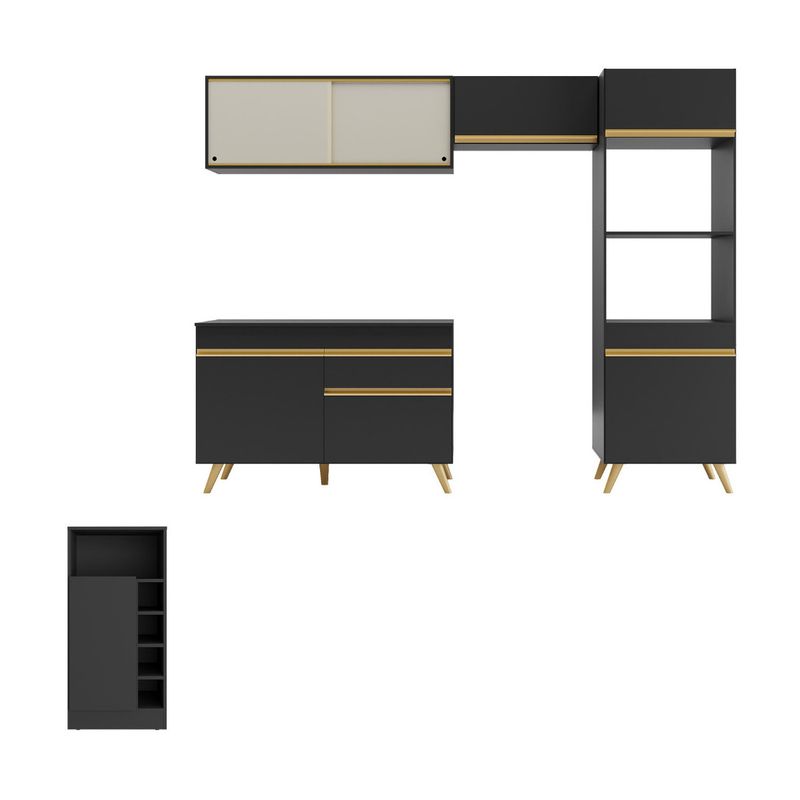 armario-de-cozinha-modulado-com-bancada-americana-multimoveis-mp2209-preto-dourado