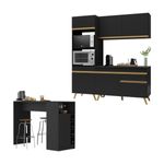 cozinha-compacta-com-bancada-americana-mesa-veneza-multimoveis-mp2211-preto-dourado