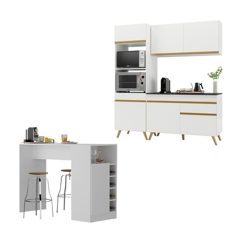 cozinha-compacta-com-bancada-americana-mesa-veneza-multimoveis-mp2211-branco-dourado