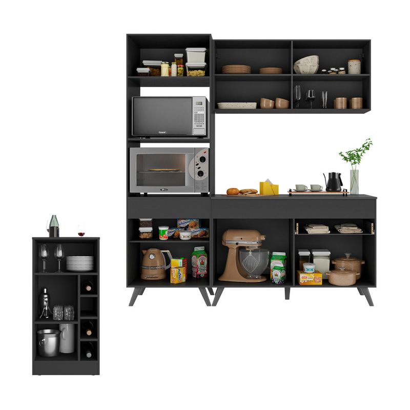 cozinha-compacta-com-bancada-americana-mesa-veneza-multimoveis-mp2211-preto