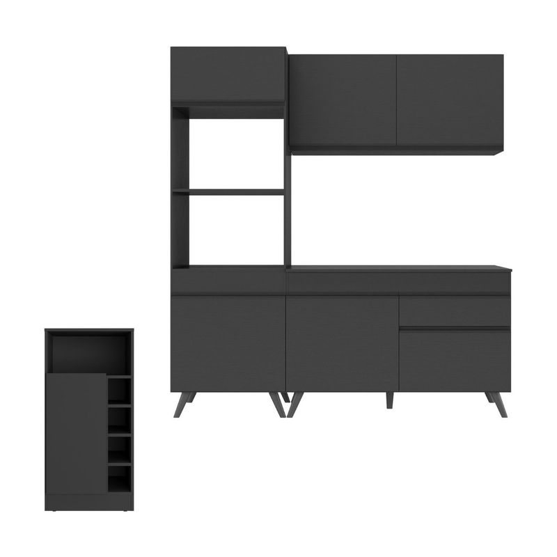 cozinha-compacta-com-bancada-americana-mesa-veneza-multimoveis-mp2211-preto