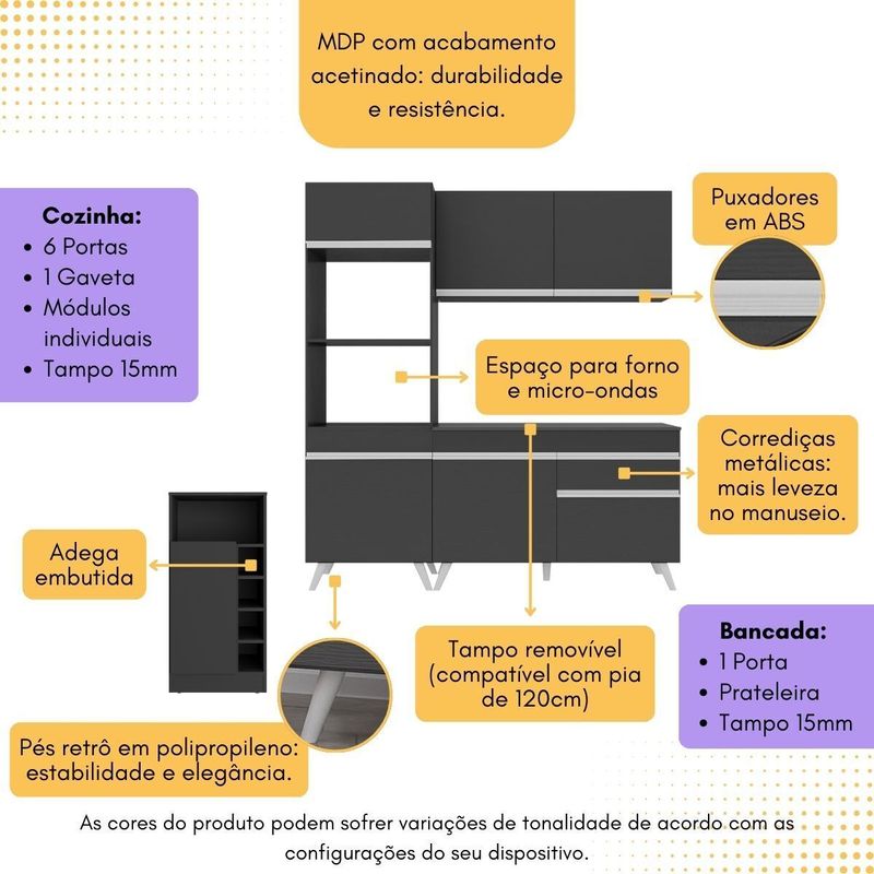 cozinha-compacta-com-bancada-americana-mesa-veneza-multimoveis-mp2211-preto-branco