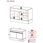 balcao-cozinha-gabinete-pia-120cm-2-portas-com-rodape-veneza-multimoveis-mp2239-preto-dourado