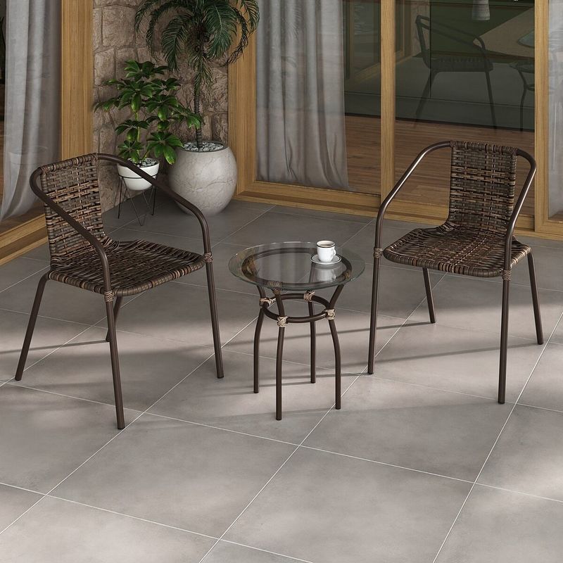 mesa-de-centro-jardim-area-de-lazer-50cm-vidro-e-aco-com-junco-sintetico-multimoveis-cr8004-cafe-mesclado
