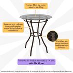 mesa-de-jardim-area-de-lazer-60cm-vidro-e-aco-com-junco-sintetico-multimoveis-cr8005-cafe-mesclado