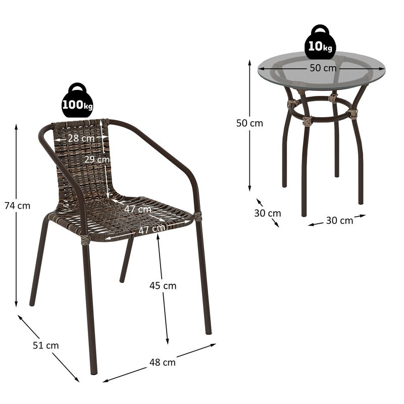 conjunto-para-jardim-com-mesa-de-centro-vidro-50cm-e-2-cadeiras-junco-sintetico-multimoveis-cr8007-cafe-mesclado