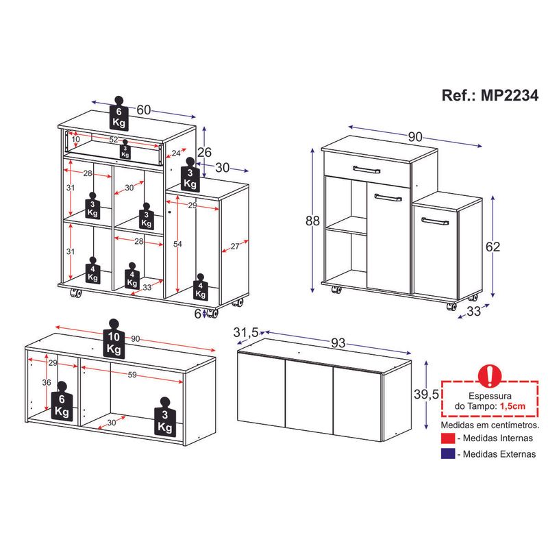 kit-armario-de-cozinha-3-portas-com-balcao-multiuso-multimoveis-mp2234-preto-branco