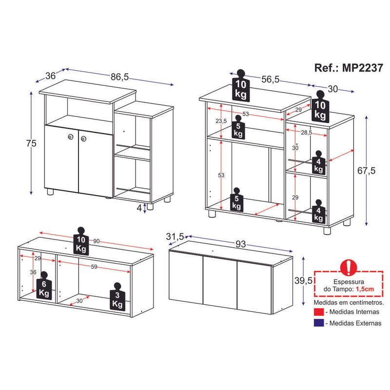 kit-armario-de-cozinha-3-portas-com-balcao-multiuso-fruteira-multimoveis-mp2237-branco-preto