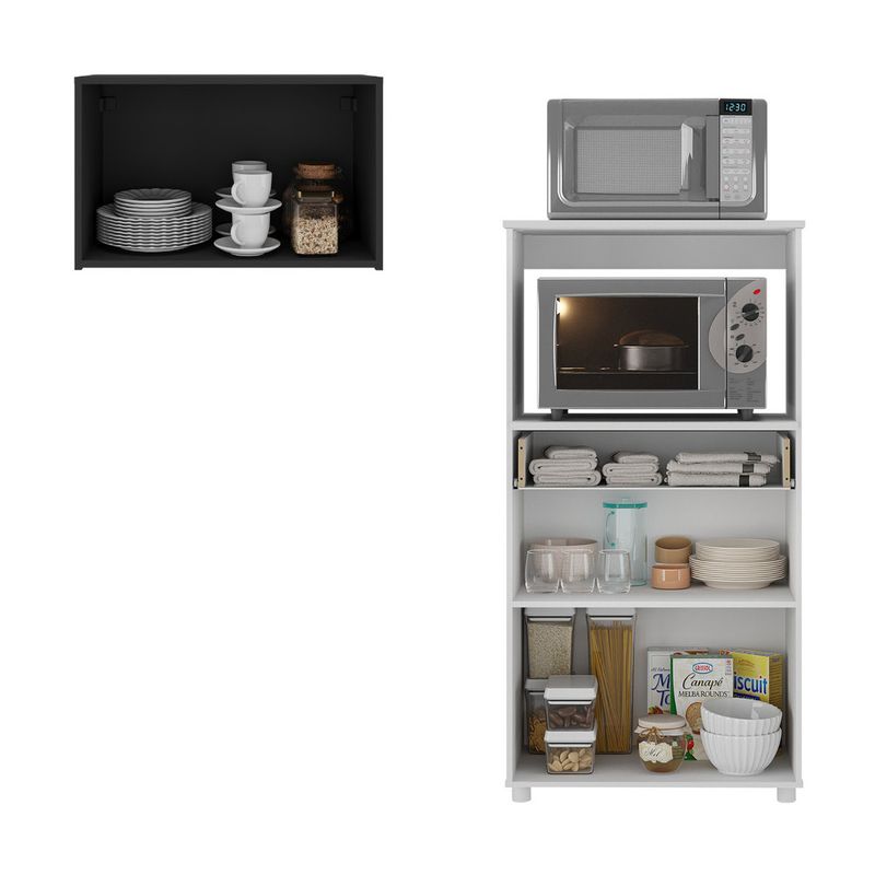kit-armario-de-cozinha-2-portas-com-balcao-multiuso-multimoveis-mp2238-branco-preto