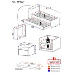 conjunto-quarto-bicama-com-colchao-e-bau-mesa-de-cabeceira-suspensa-multimoveis-mp4221-branco