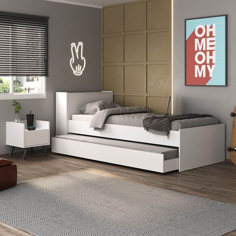 conjunto-quarto-bicama-com-colchao-e-bau-mesa-de-cabeceira-retro-multimoveis-mp4222-branco-preto