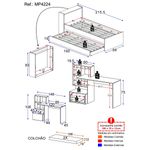 conjunto-quarto-bicama-com-colchao-e-bau-escrivaninha-multimoveis-mp4224-branco-rustic