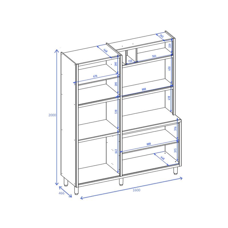 armario-cozinha-compacta-com-3-gavetas-multimoveis-cr20247-off-white-carvalho-nature