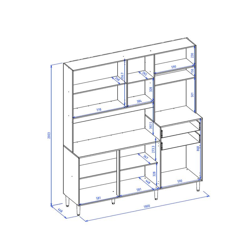 armario-cozinha-compacta-com-nichos-multimoveis-cr20252-carvalho-nature-chumbo