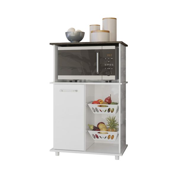 Balcão Cozinha com 2 Cestos Multimóveis CR20267 Branco