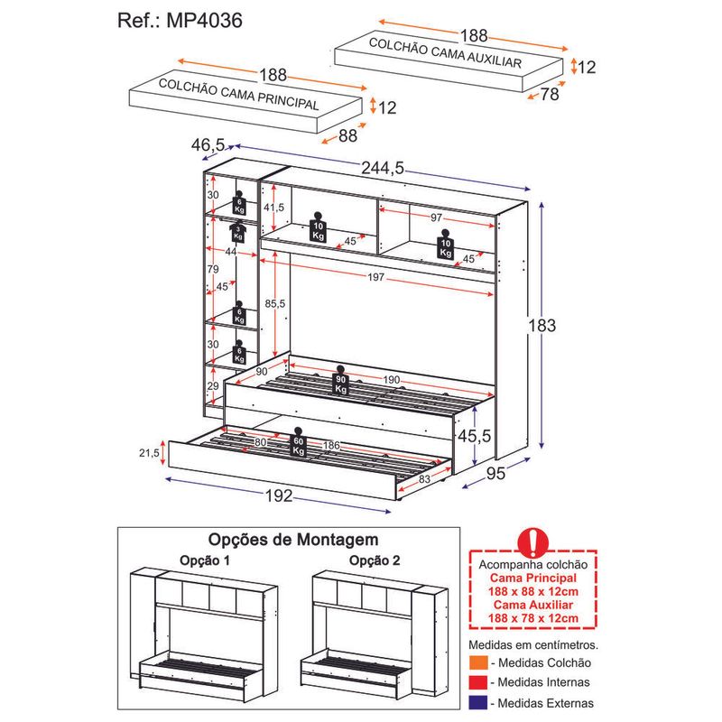 bicama-de-solteiro-com-colchao-e-guarda-roupa-dublin-multimoveis-mp4036-branca