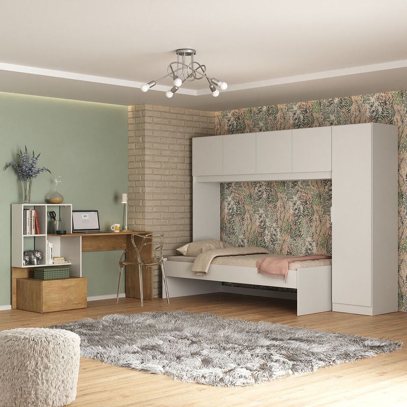 conjunto-quarto-cama-de-solteiro-com-guarda-roupas-e-escrivaninha-multimoveis-mp4123-branco-rustic